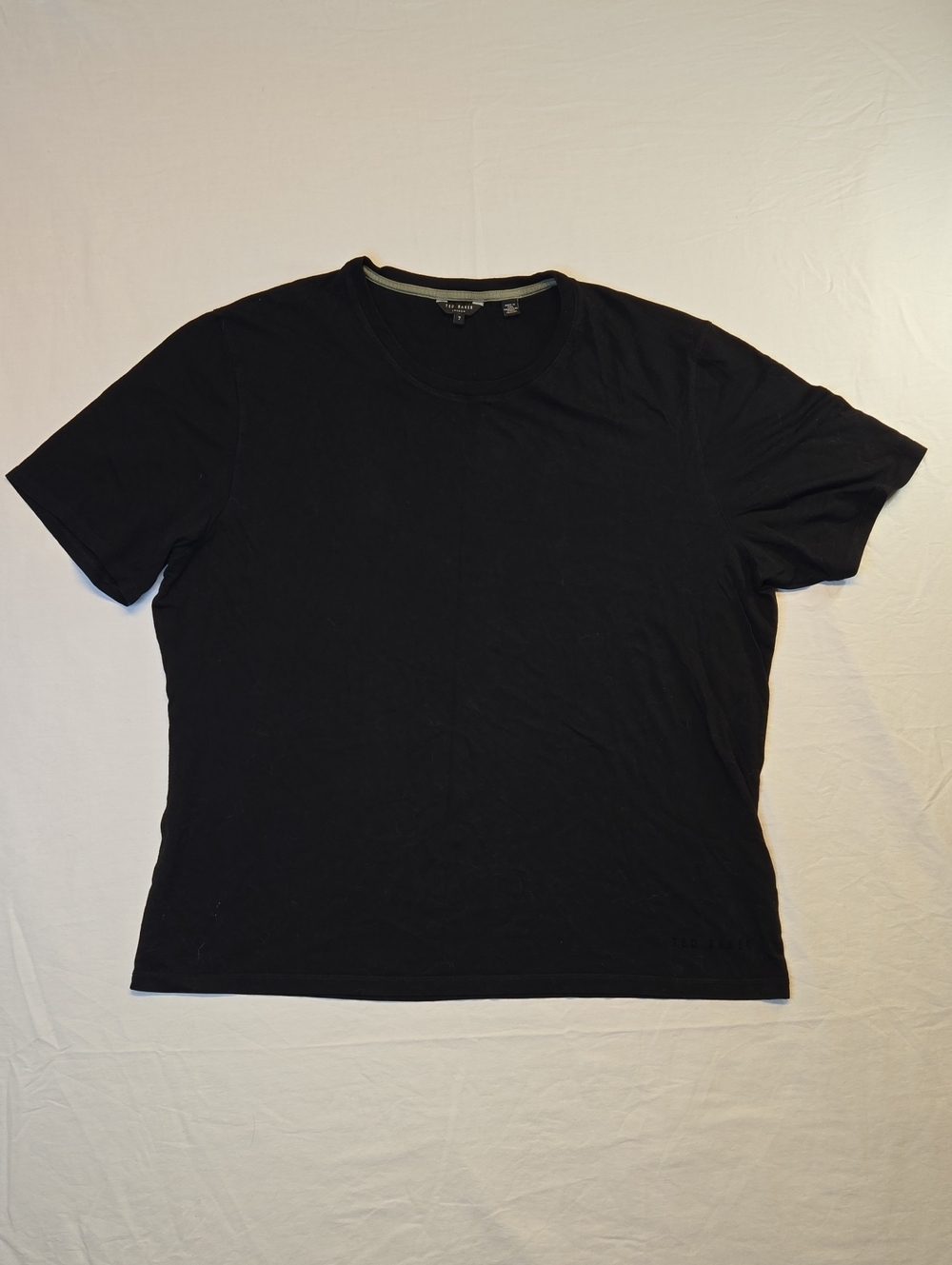 Ted Baker London Deep Black Spellout Logo Short Sleeve Crew Neck T-Shirt